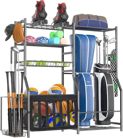 Heavy-Duty Garage Sports Organizer: Golf… — Photo 1