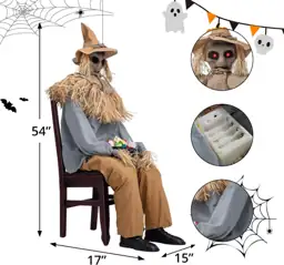 Halloween Animatronics 4.5 Ft Tricked… — Photo 2