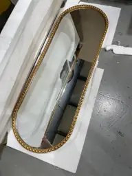 Antique Gold Full-Length Oval Mirror… — Photo 4