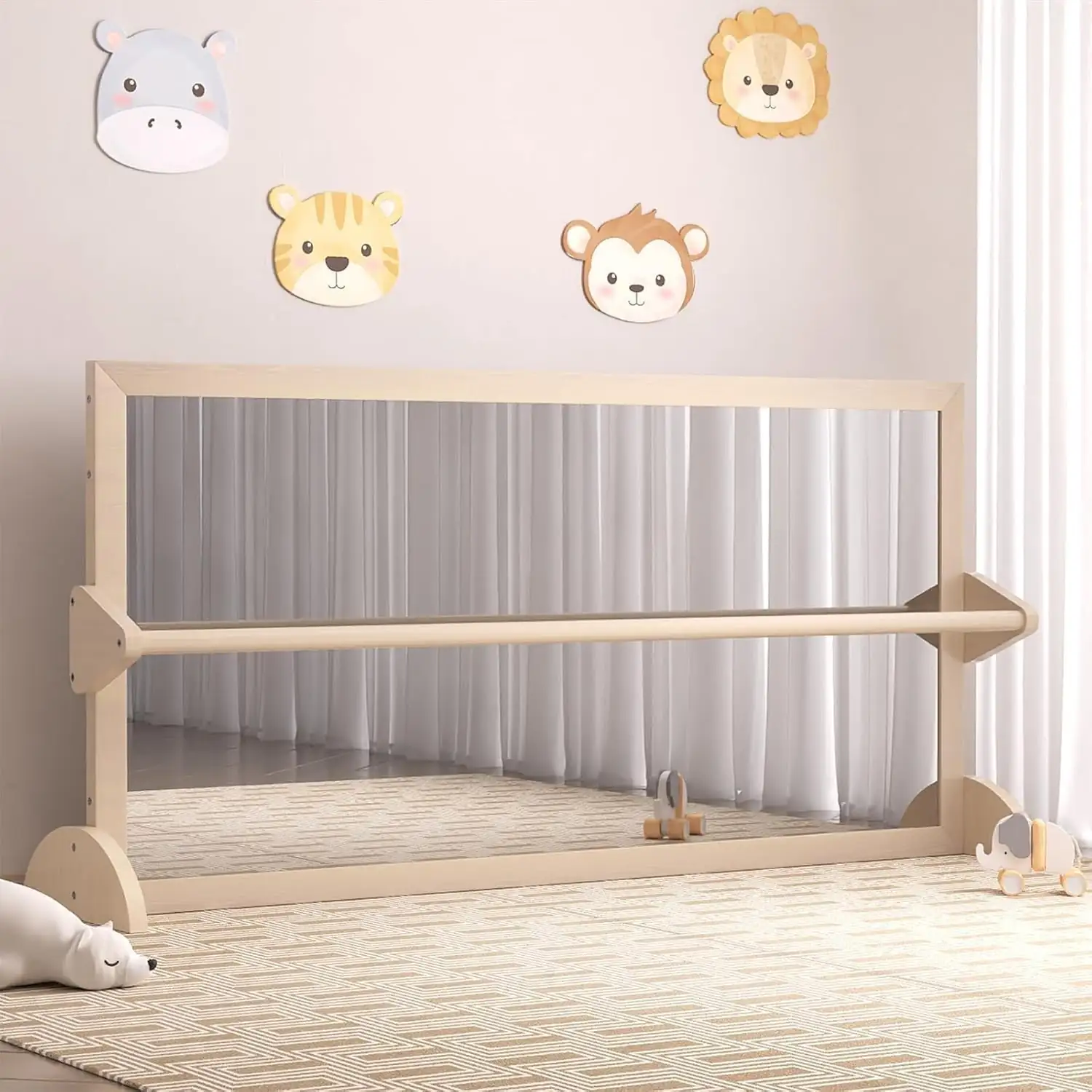 Montessori Mirror with Pull-Up Bar… — Photo 1