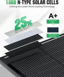 100W Solar Panel, 18BB N-Type… — Photo 2