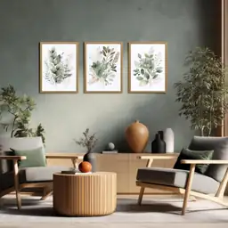 LLEEMPI Sage Green Botanical Wall… — Photo 2