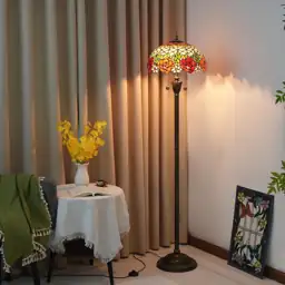 Tiffany Floor Lamp Rose Flower… — Photo 2