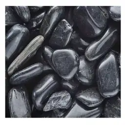 Black Polished Rock Pebbles, 0.125… — Photo 1