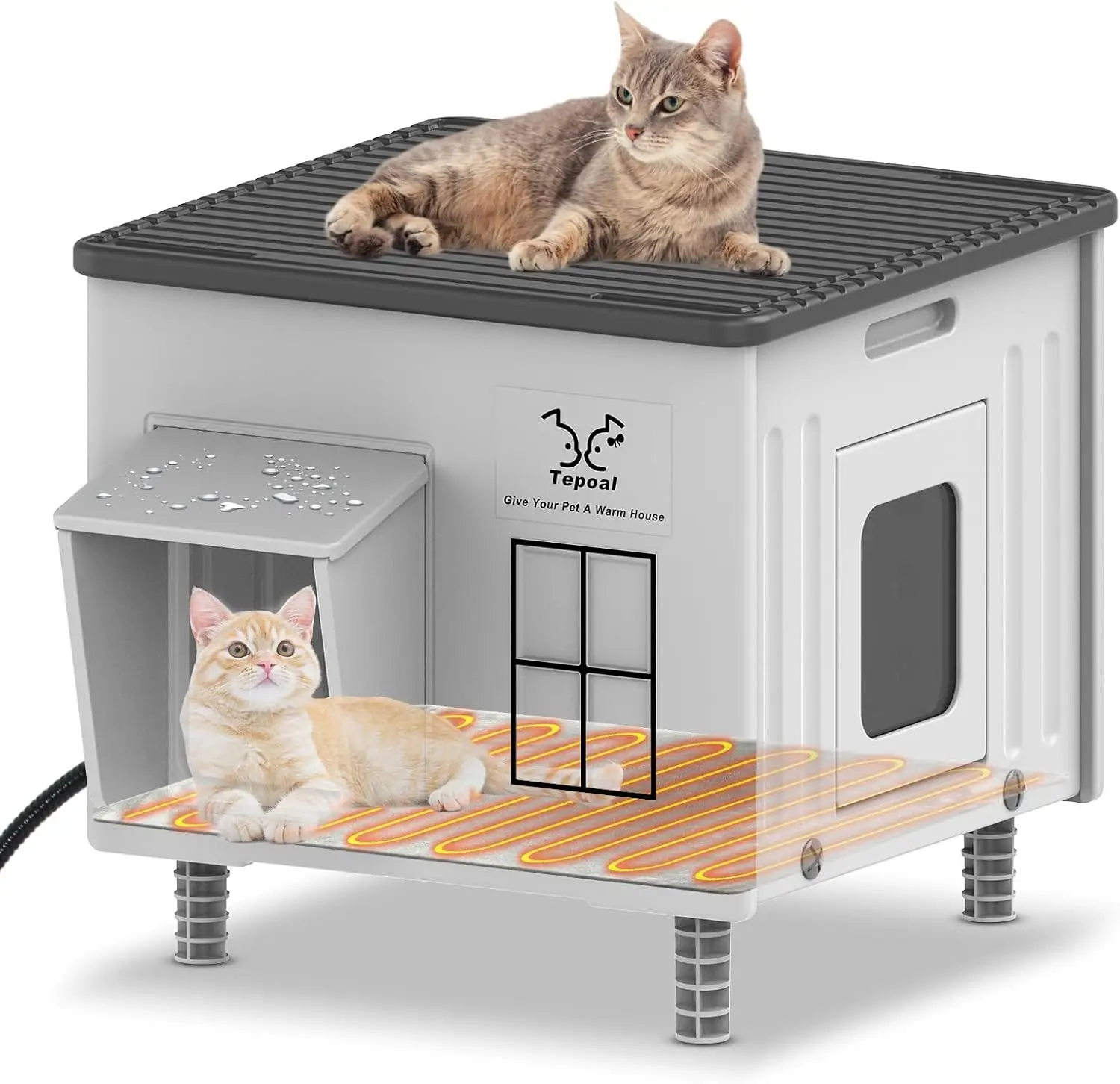 Indestructible Heated Cat House for… — Photo 1