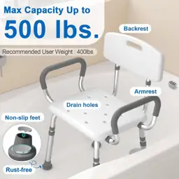 HOMLAND Shower Chair for Inside… — Photo 2