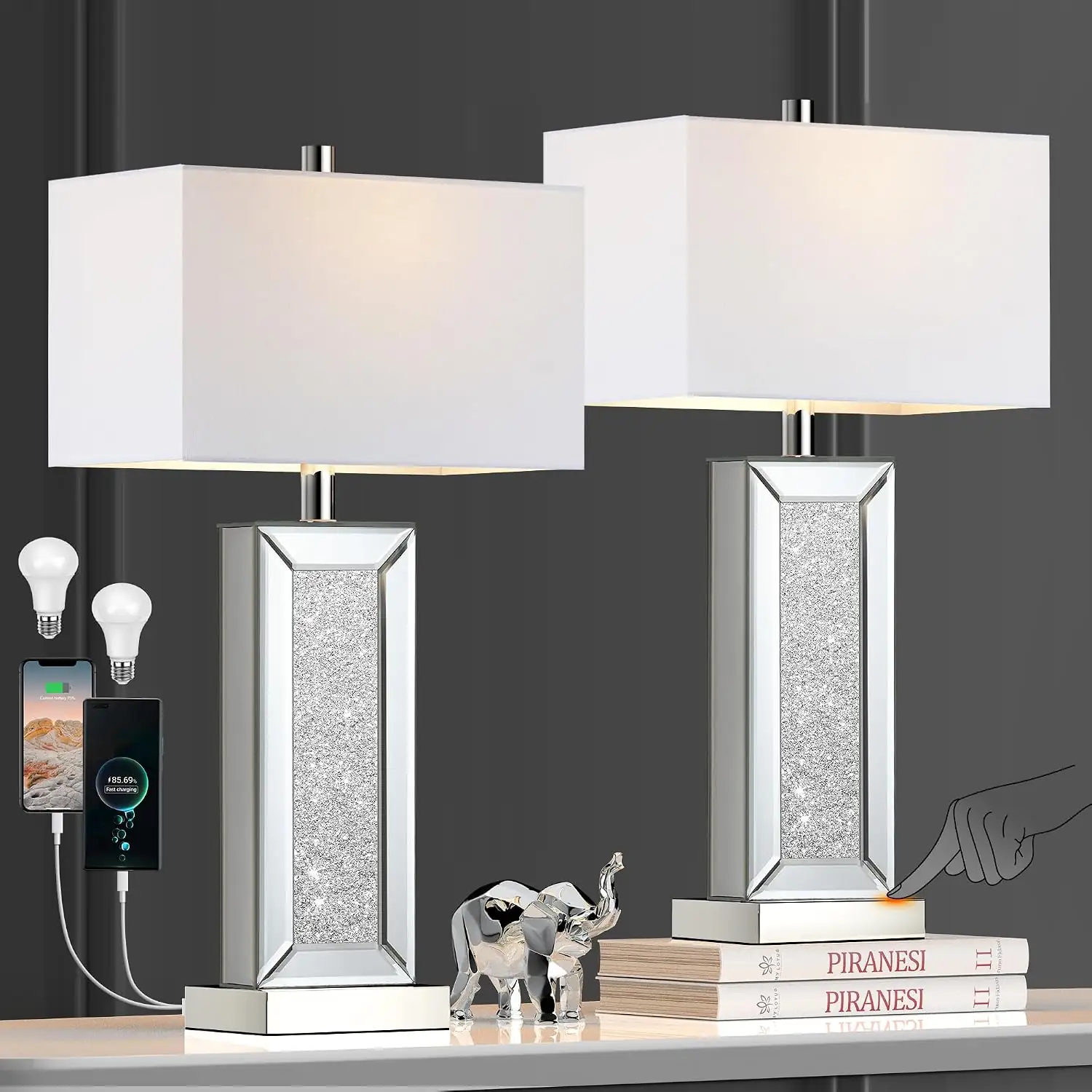 Table Lamp Set of 2,… — Photo 1