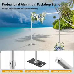 Backdrop Stand Heavy Duty 9.2x9.2ft,… — Photo 2
