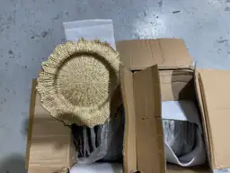 Gold Charger Plates Bulk 100Pcs,… — Photo 3
