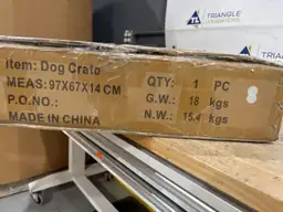 Indestructible Folding Dog Crate with… — Photo 3