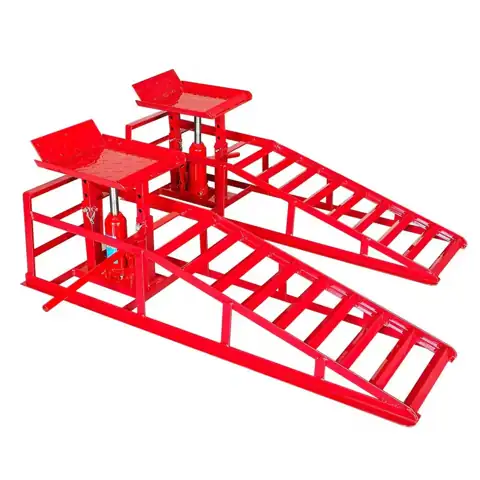 Heavy-Duty Hydraulic Car Ramps 5-Ton… — Photo 1