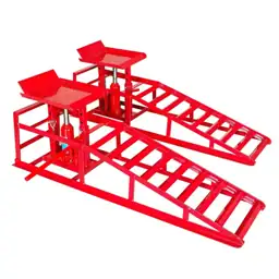 Heavy-Duty Hydraulic Car Ramps 5-Ton… — Photo 1