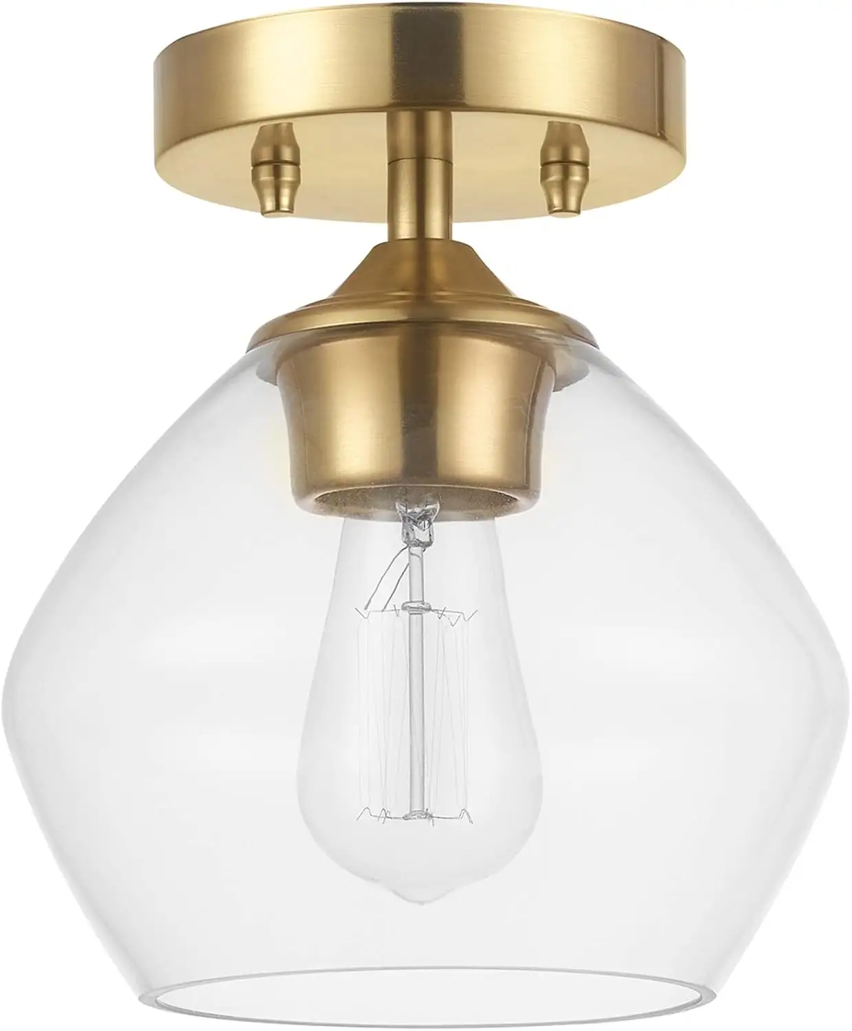 1-Light Semi-Flush Mount Ceiling Lighting… — Photo 1