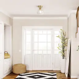 1-Light Semi-Flush Mount Ceiling Lighting… — Photo 2