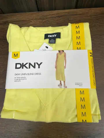 DKNY Linen Blend Dress — Photo 1