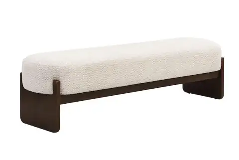 Ottoman With Upholstery, Rectangular Design… — Photo 1