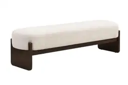 Ottoman With Upholstery, Rectangular Design… — Photo 1