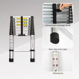 16.5 ft Aluminum Extension Ladder,… — Photo 2