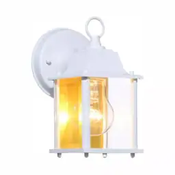 8.19 in. White Decorative Outdoor… — Photo 1