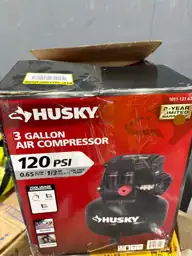 Husky 3 Gal. 120PSI Portable Electric Pancake Air Compressor | Triangle ...