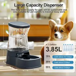 Automatic Dog Water Dispenser, Stainless… — Photo 2