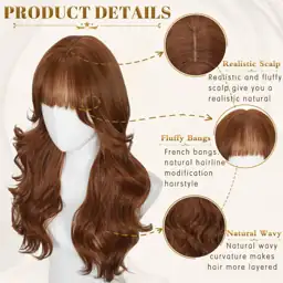 Auburn Wig with Bangs for… — Photo 2