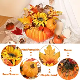 Fall Decor 2PCS Fake Pumpkin… — Photo 2