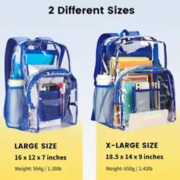 Vorspack Clear Backpack for School,… — Photo 2