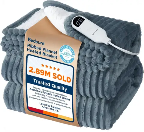 Bedsure GentleSoft Heated Blanket Throw… — Photo 1