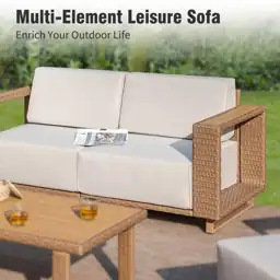 Brown Rattan Wicker 6 Seat… — Photo 2