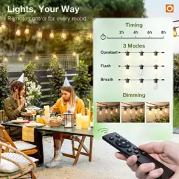 addlon 100FT Outdoor String Lights… — Photo 2