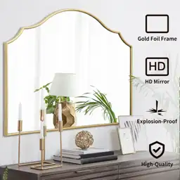 Besdomus Gold Scalloped Wall Mirror:… — Photo 2