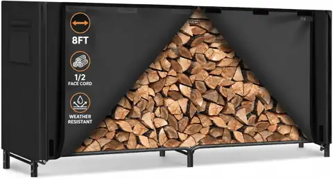 Gtongoko 8FT Firewood Rack Outdoor… — Photo 1