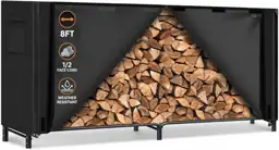 Gtongoko 8FT Firewood Rack Outdoor… — Photo 1