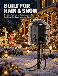 Outdoor Power Stake Waterproof with… — Photo 2