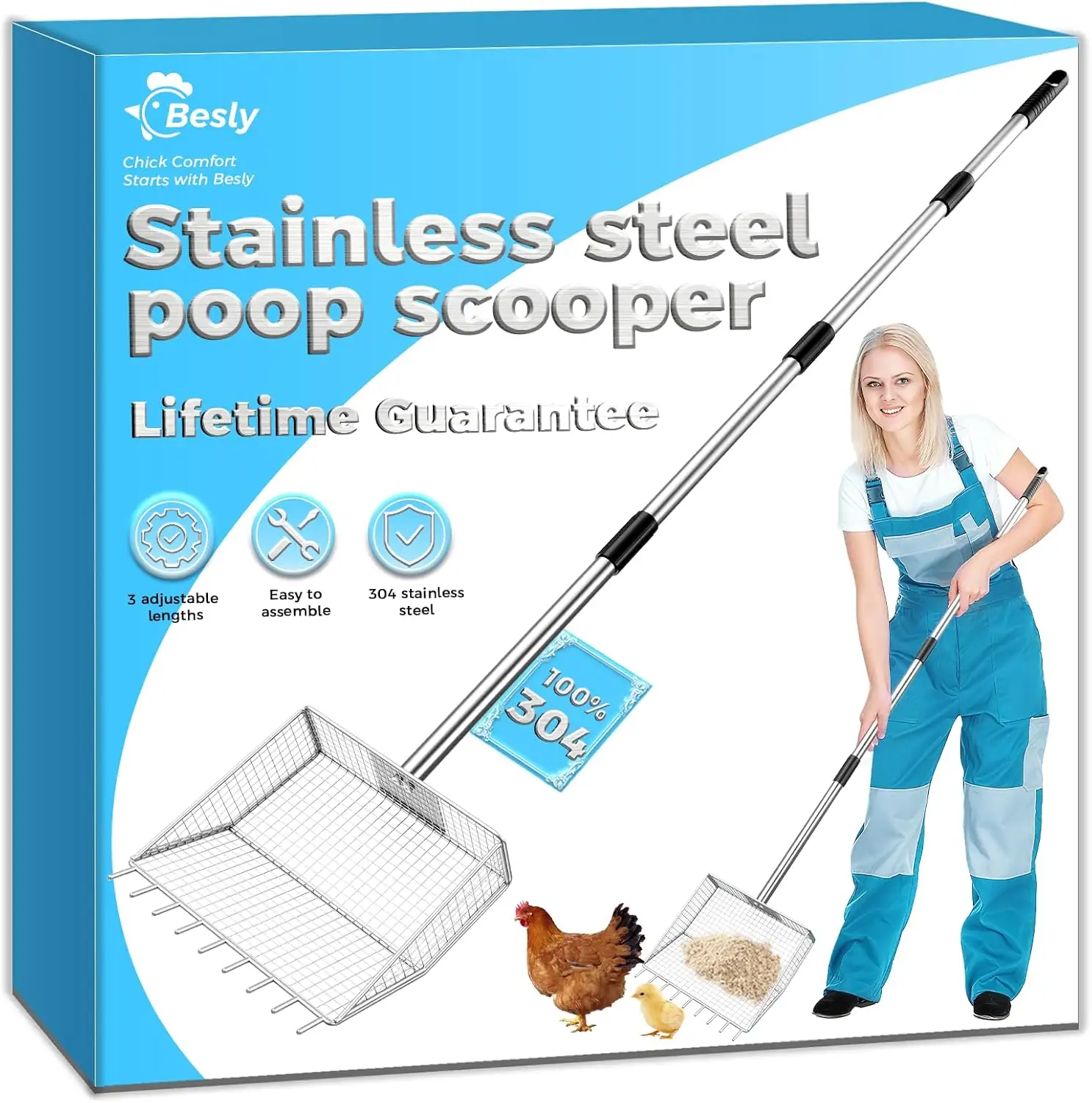 Chicken Poop Scooper & Rake… — Photo 1