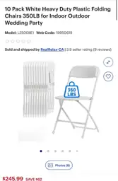 10 Pack White Heavy Duty… — Photo 1