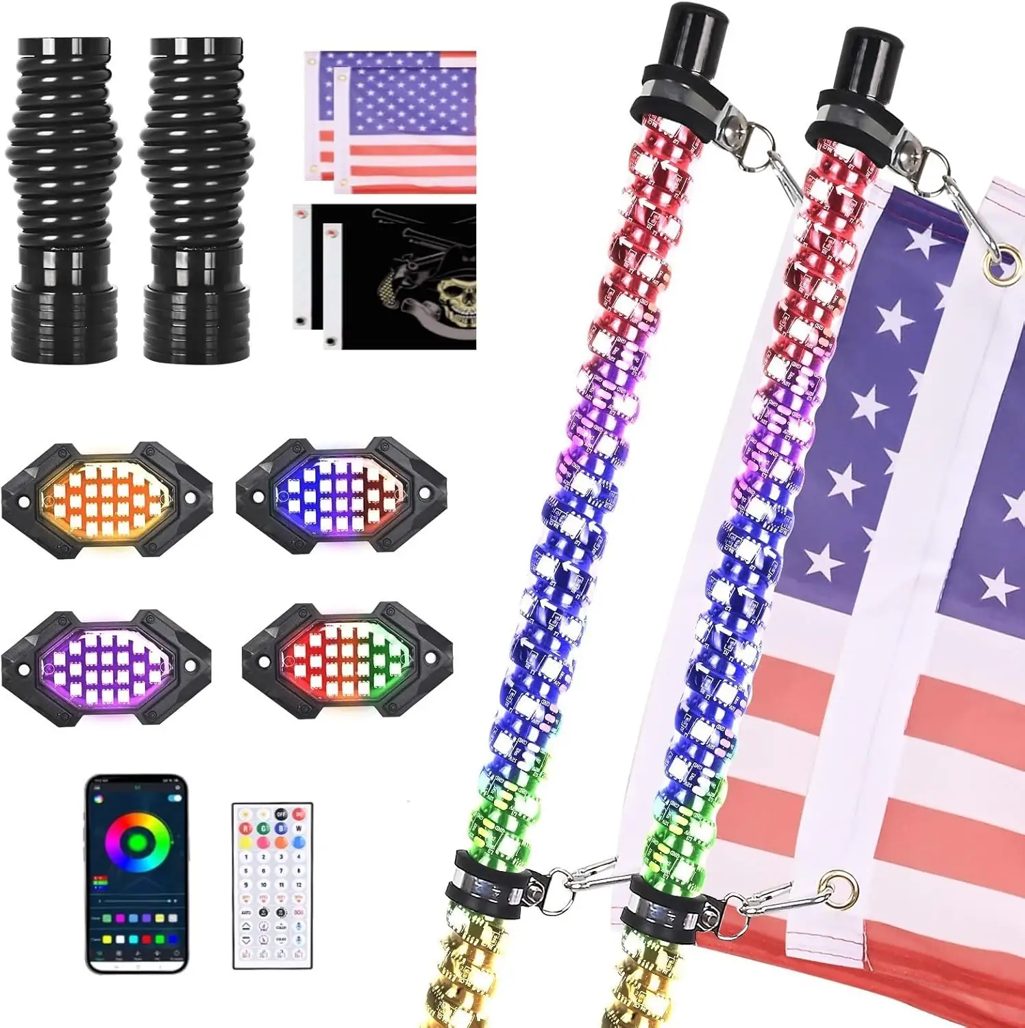 2Pcs 3ft LED Whip Light… — Photo 1
