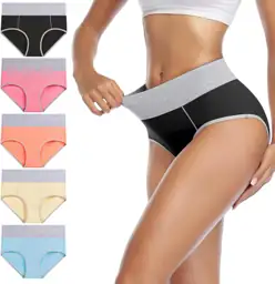 wirarpa Women's Cotton Underwear High-Waist… — Photo 2