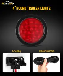 Partsam 8Pcs 4" Red LED… — Photo 2