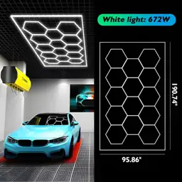 Hexagon Garage Lights 14-LED Hex… — Photo 2