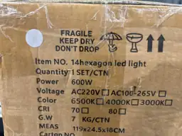 Hexagon Garage Lights 14-LED Hex… — Photo 3