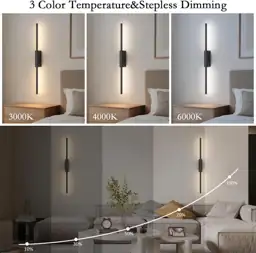 23.6In Battery Operated Wall Sconces… — Photo 2