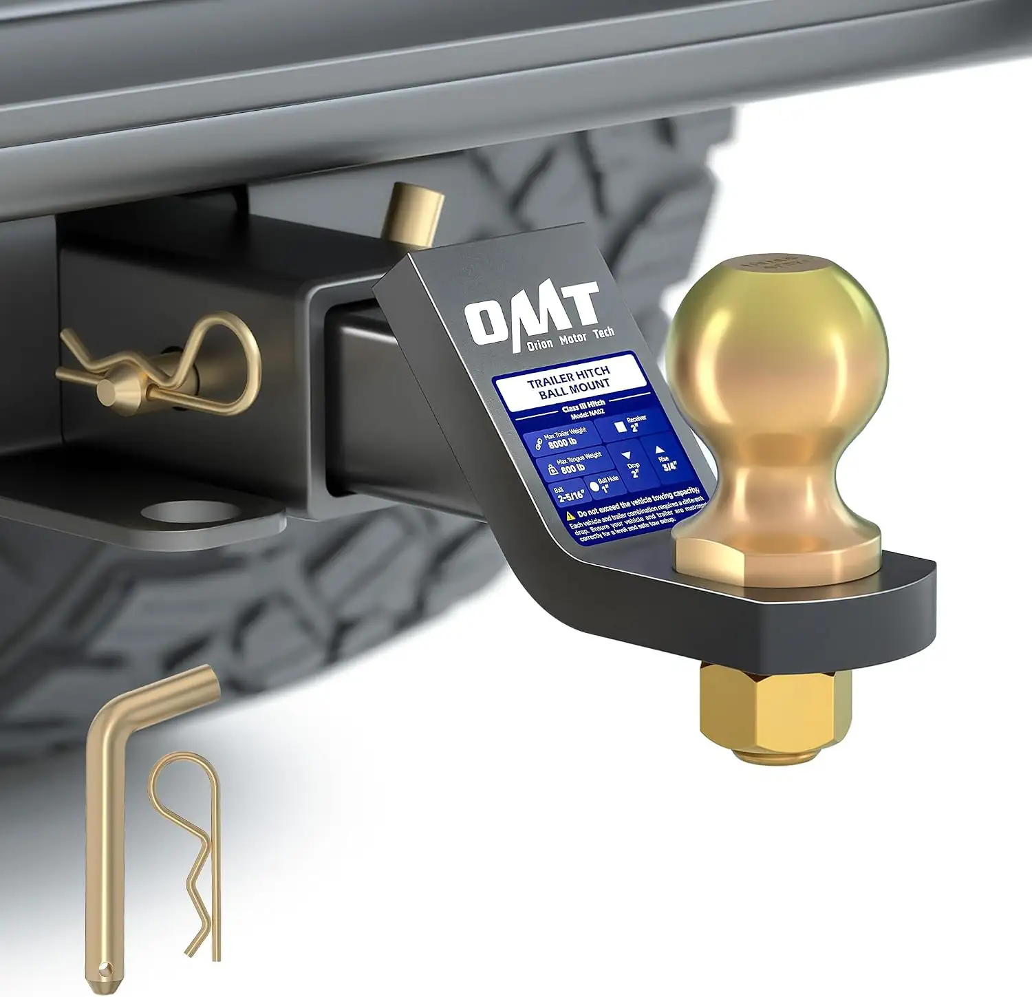 OMT Trailer Hitch Ball Mount,… — Photo 1