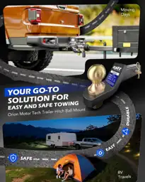 OMT Trailer Hitch Ball Mount,… — Photo 2