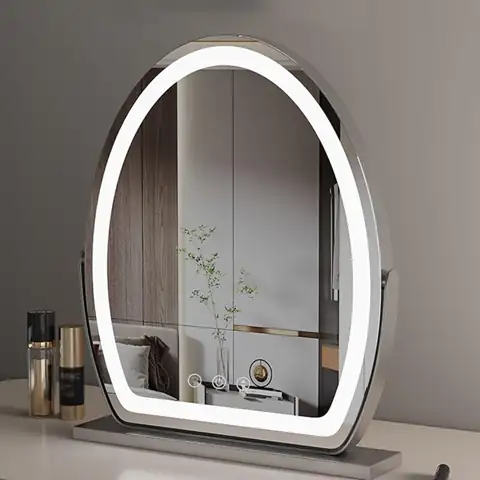 HJXGQJM Oval Vanity Mirror with… — Photo 1