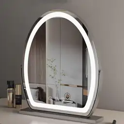 HJXGQJM Oval Vanity Mirror with… — Photo 1