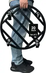 20-Inch Metal Plant Caddy with… — Photo 1