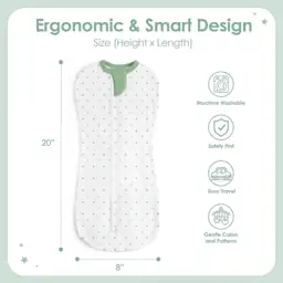 Baby Swaddle 0-2M, Cotton Arm-In… — Photo 2