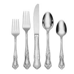 Azalea 45-Piece Silver 18/0-Stainless Steel… — Photo 1